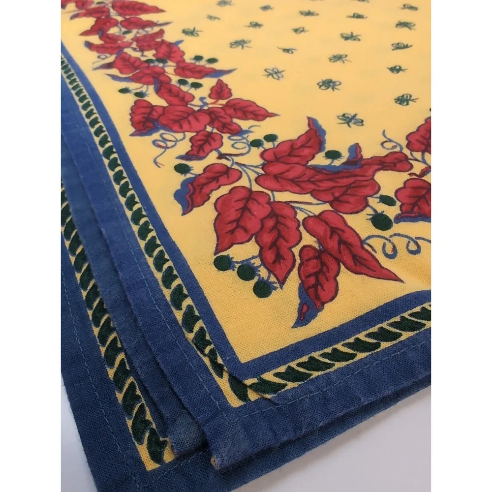 William Sonoma French Provence Bee Napkins Floral Country Set 4 Vintage  19